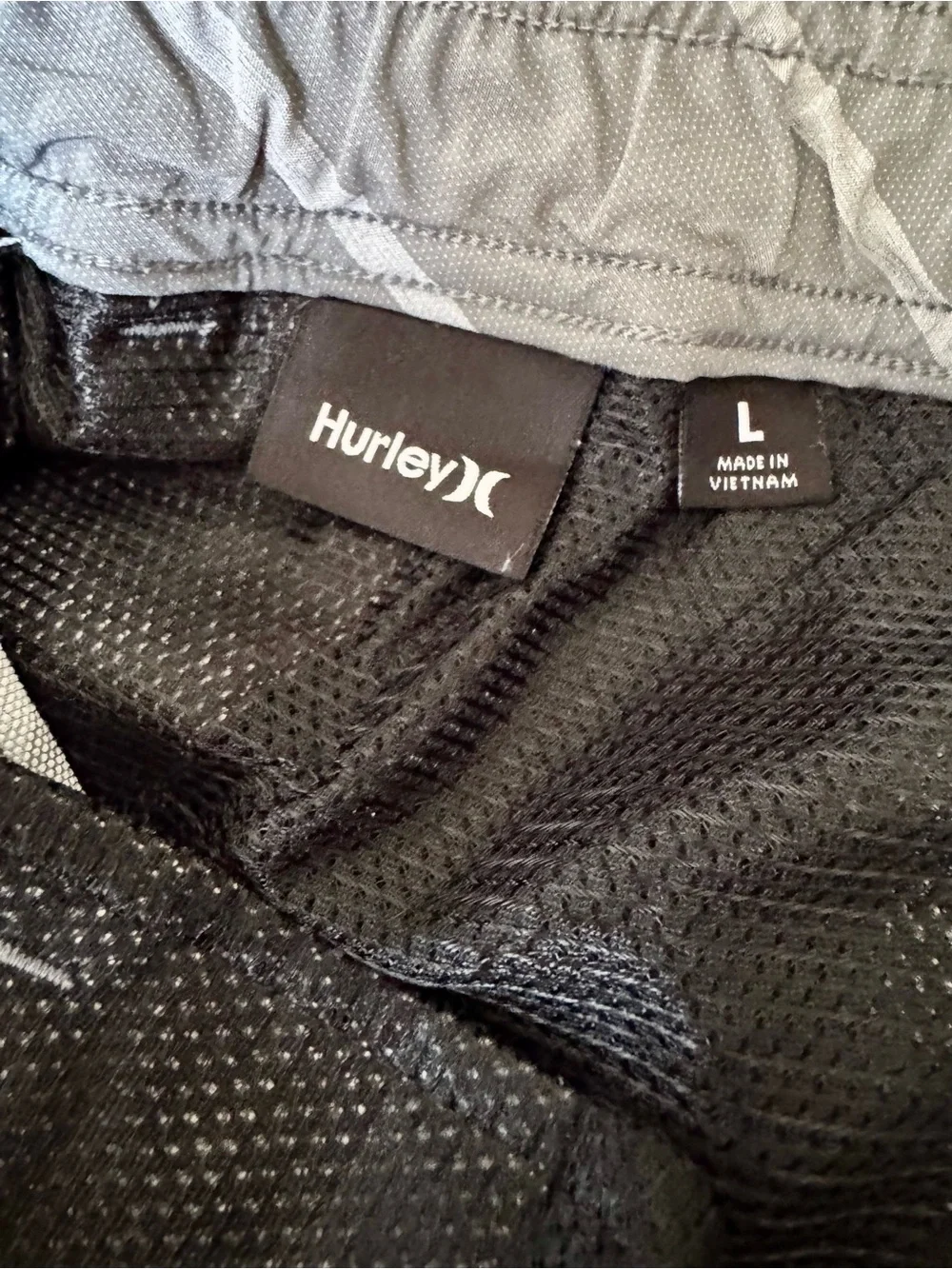 Hurley Gray Striped Board Shorts